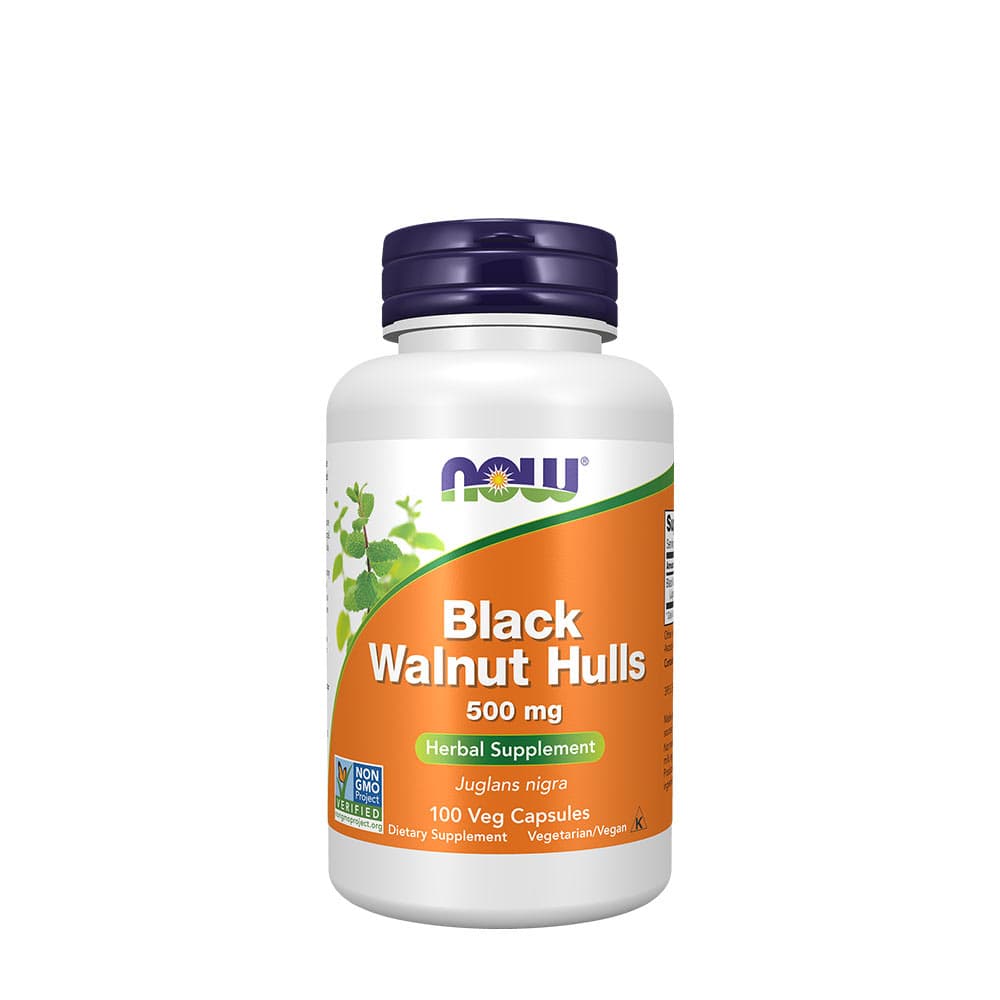 NOW Foods - Black Walnut Hulls - 500mg - 100 Caps