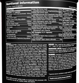 Universal Nutrition - Cuts Advanced - 42 Sachets