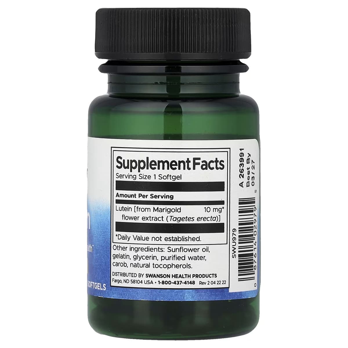 Swanson - Lutein - 60 Sgels