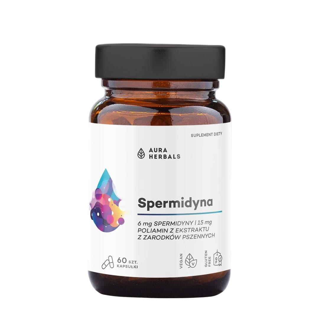 Aura Herbals - Spermidyna - 60 Caps – Aura Herbals förpackning