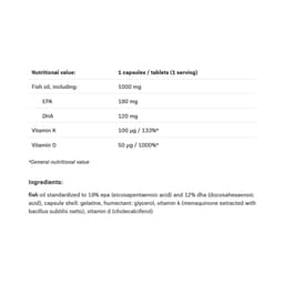 Allnutrition - Omega 3, K2+D3 - 30 Sgels