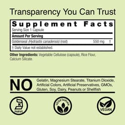 Nature's Answer - Goldenseal Full Spectrum Herb - 50 Vcaps