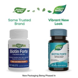 Nature'S Way - Biotin With Zinc - 60 Tabs