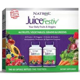 Natrol - JuiceFestiv - 60 + 60 Caps (Two 60 Capsule Bottles)