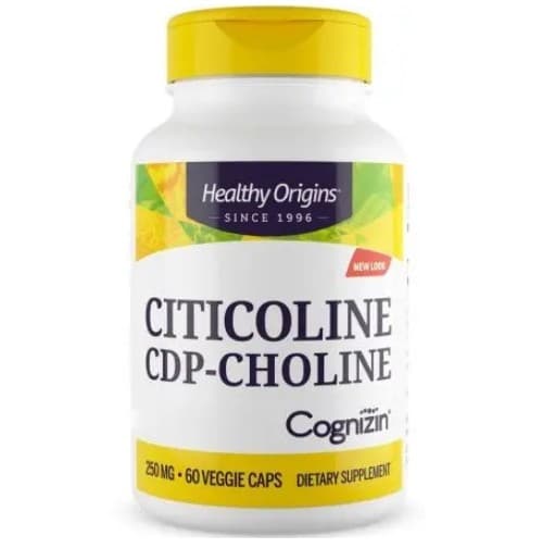 Healthy Origins - Cognizin CDP-kolin - 250mg (60 Caps) – Healthy Origins förpackning