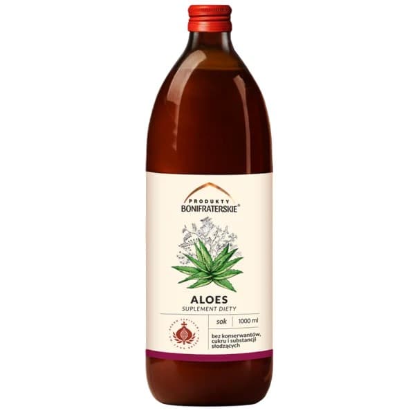 Produkty Bonifraterskie - Aloe Juice - 1000 ml – Produkty Bonifraterskie förpackning