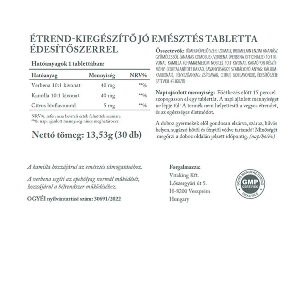 Vitaking - Good Digestion Herbal Complex - 30 Tabs