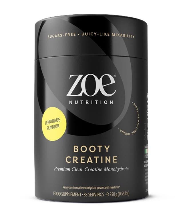 Zoe Nutrition - Booty Creatine - 250g – Zoe Nutrition förpackning