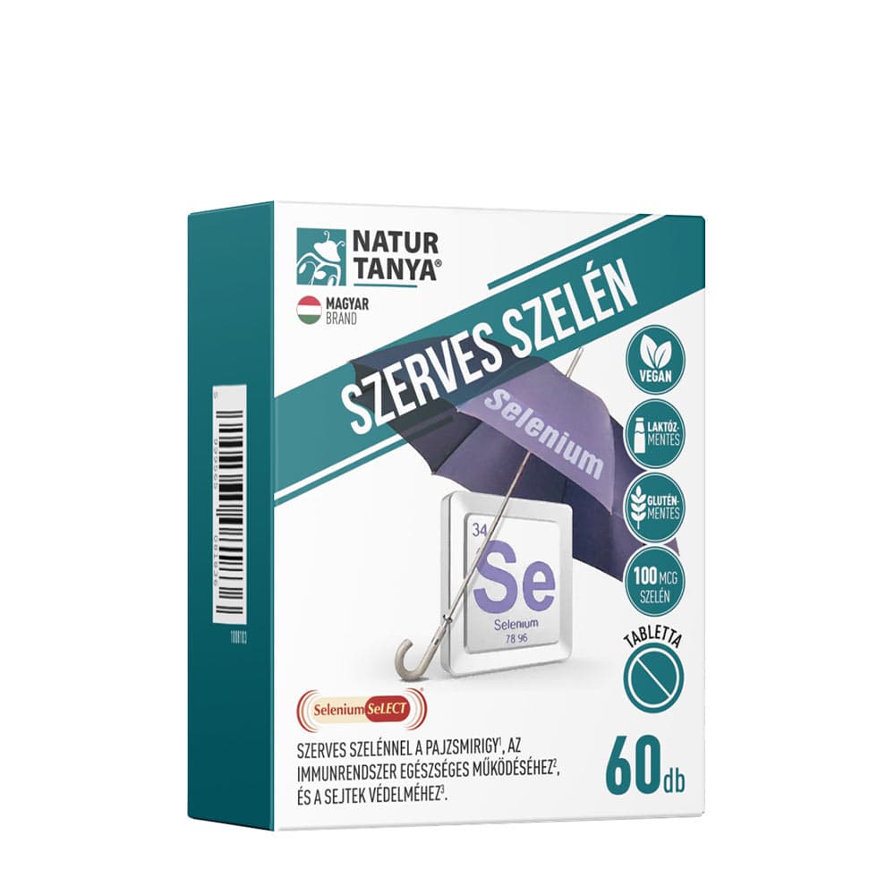 Natur Tanya - Szerves Szelén (Organic Selenium) - 60 Tabs – Natur Tanya förpackning