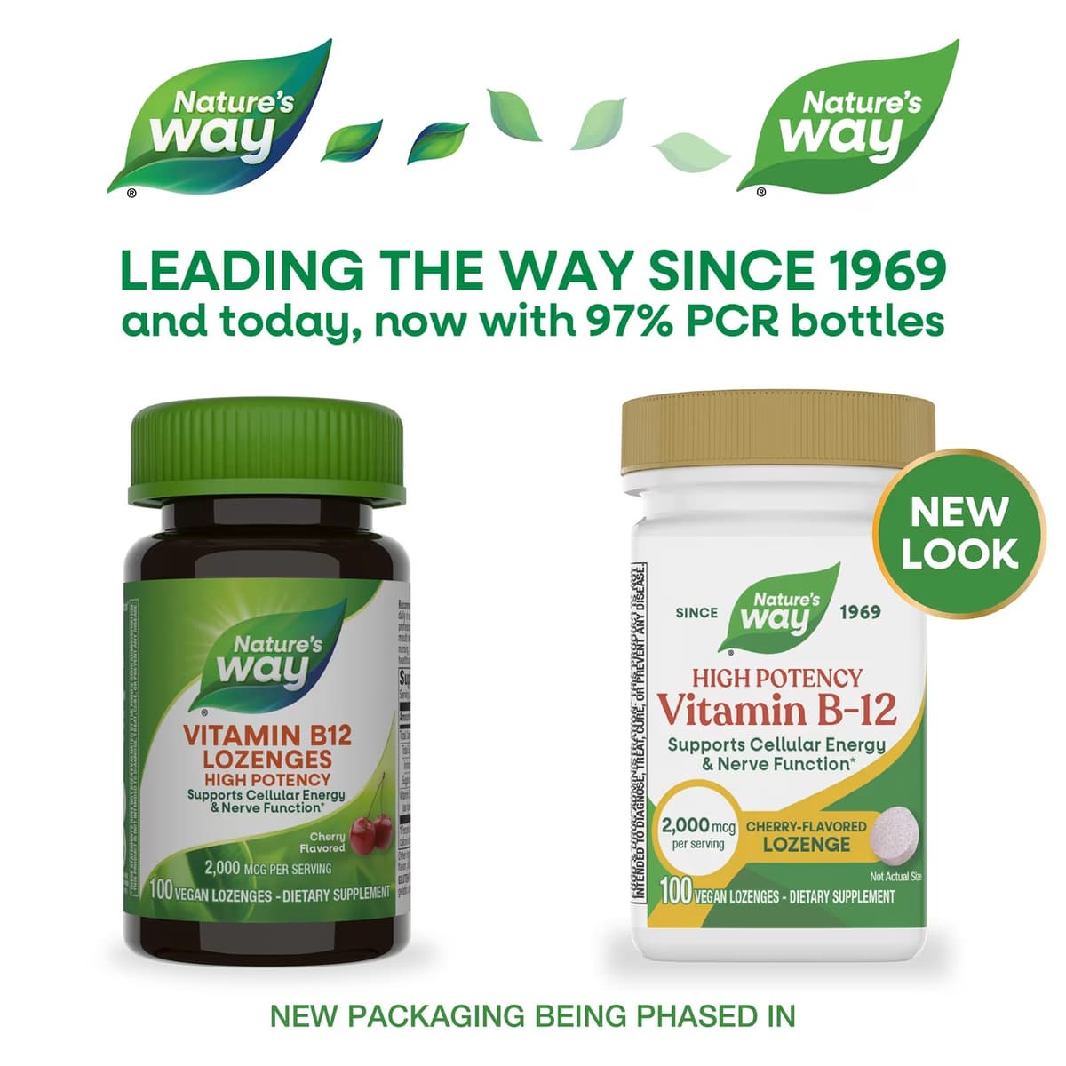 Nature's Way - Vitamin B-12 - 100 Veganske Pastiller - 100 Pastiller