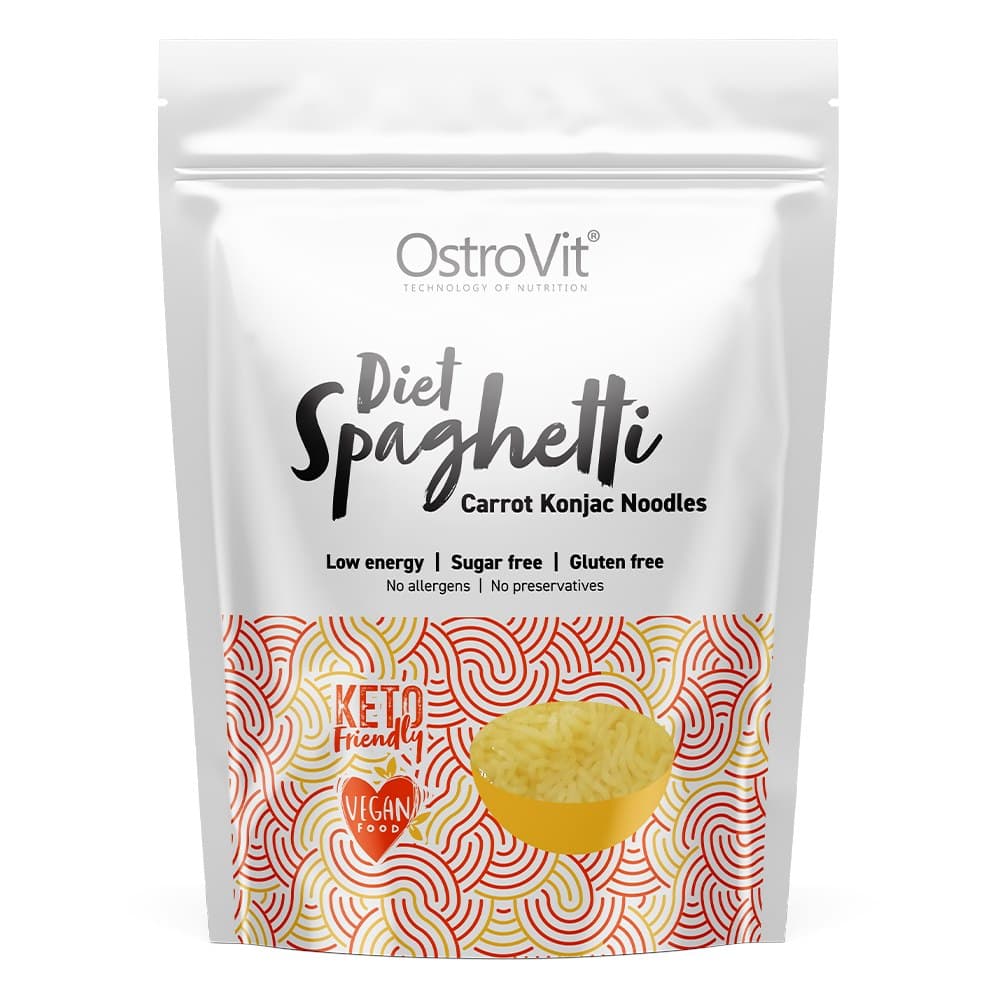 Ostrovit - Diet Spaghetti Carrot Konjac Noodles - 400g – OstroVit förpackning