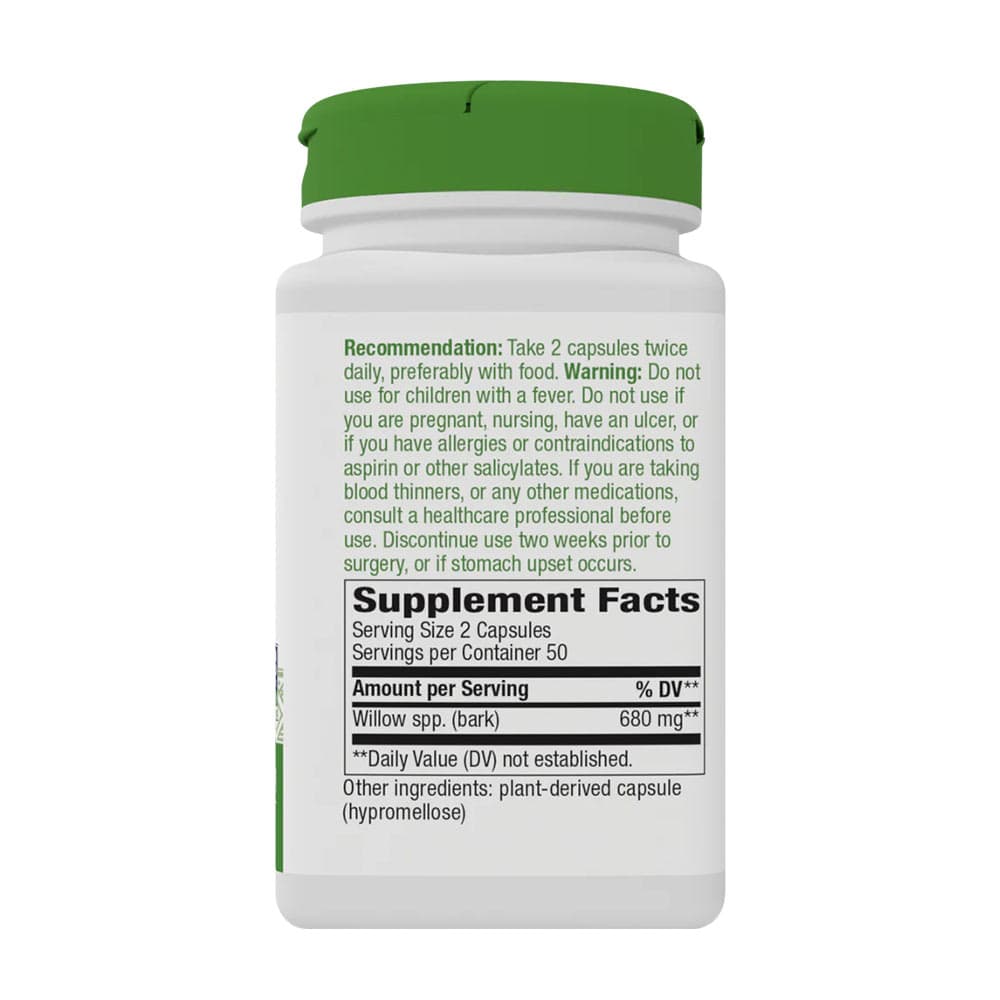 Nature'S Way - Willow Bark - 100 Vcaps