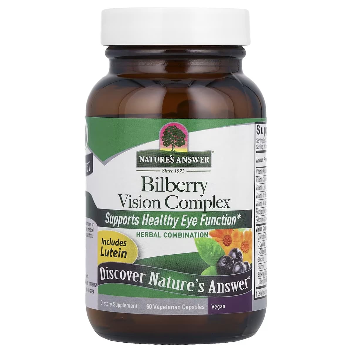 Nature'S Answer Bilberry Vision Complex - 60 Vcaps