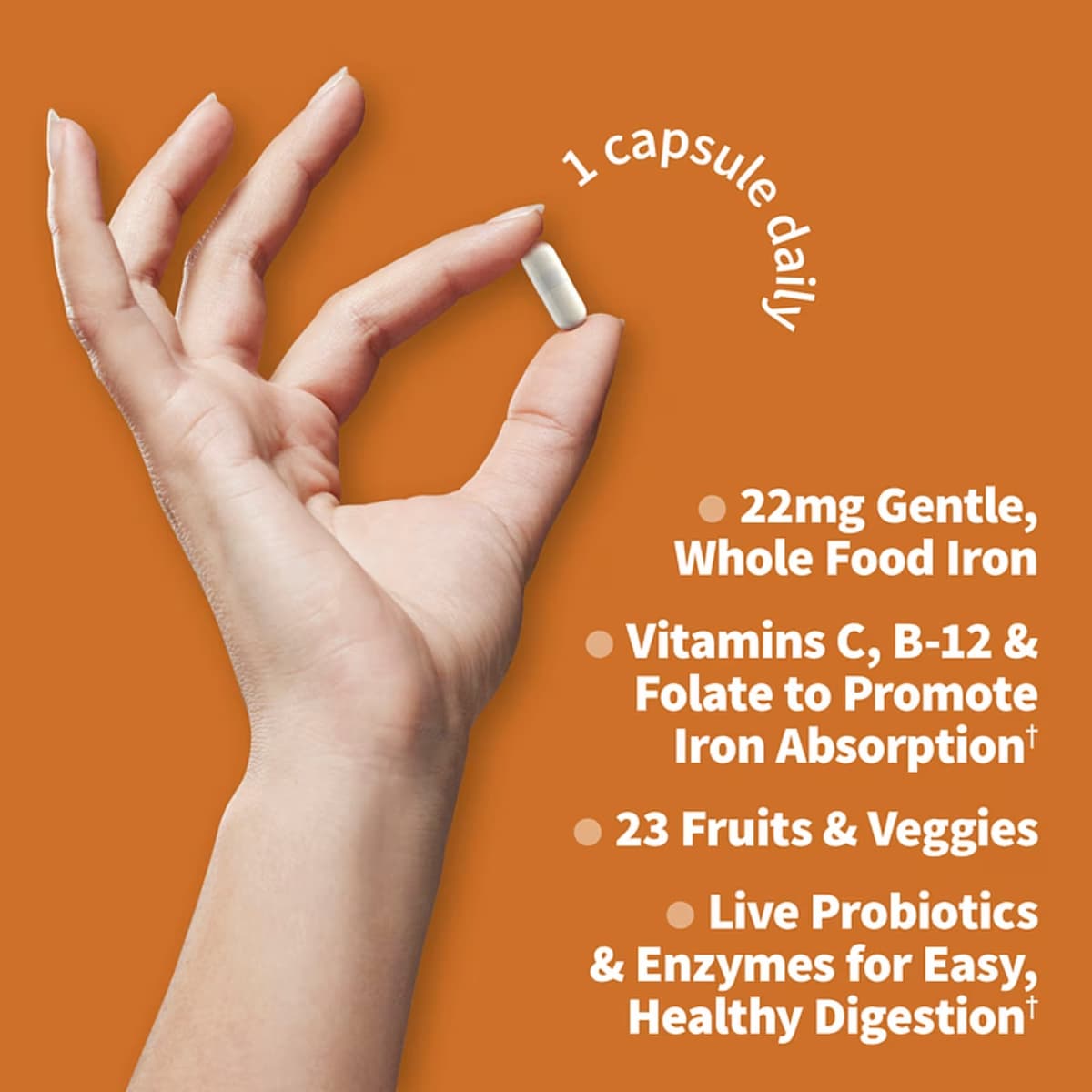 Garden Of Life - Vitamin Code Raw Iron - 30 Kapsler