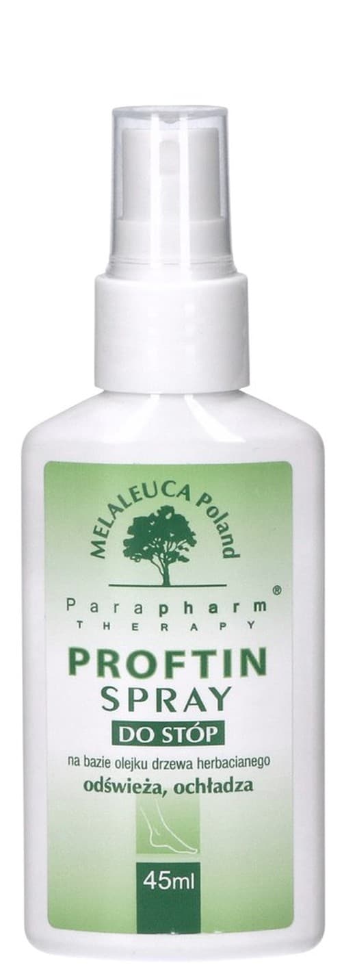 Melaleuca - Proftin Foot Spray 45ml – Melaleuca förpackning