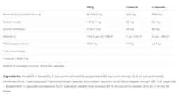 Nutrend - Curcumin Bioperine + Vitamin D - 60 Caps