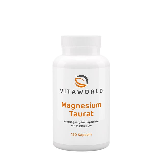 Vitaworld - Magnesiumtaurat - 120 kapsler – Vitaworld
