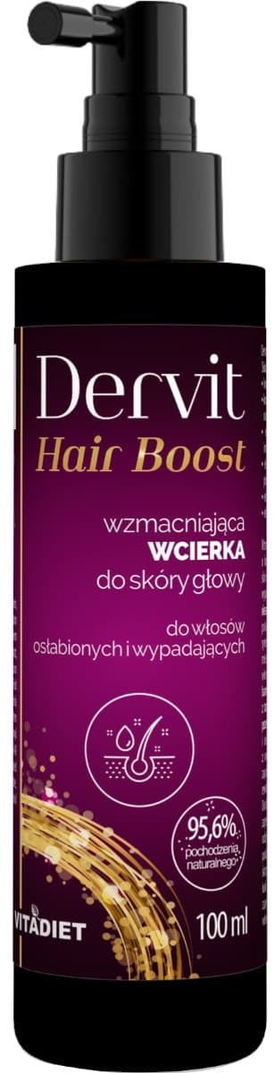 VITADIET - Dervit Hair Boost - 100 ml – VitaDiet förpackning
