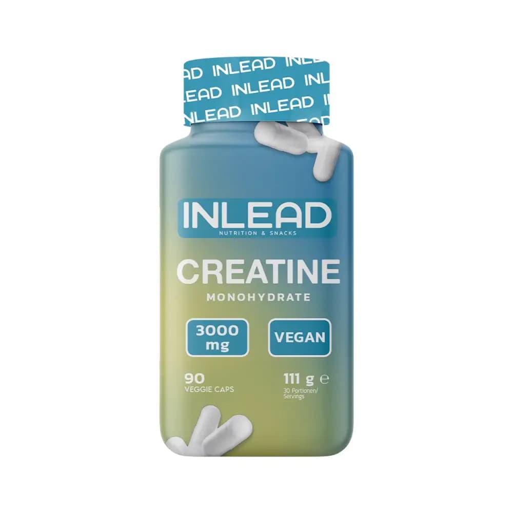 Inlead - Creatine Monohydrate Caps - Unflavoured - 90 caps – Inlead förpackning