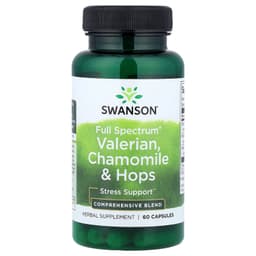 Swanson - Full Spectrum Valerian, Chamomile & Hops - 60 Caps