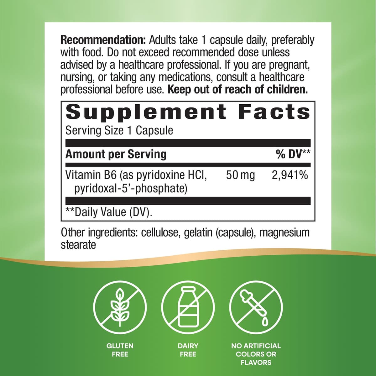 Nature's Way - Vitamin B-6 - 100 Caps
