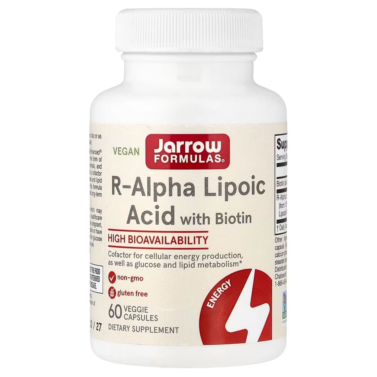 Jarrow Formulas - R-Alpha Lipoic Acid with Biotin