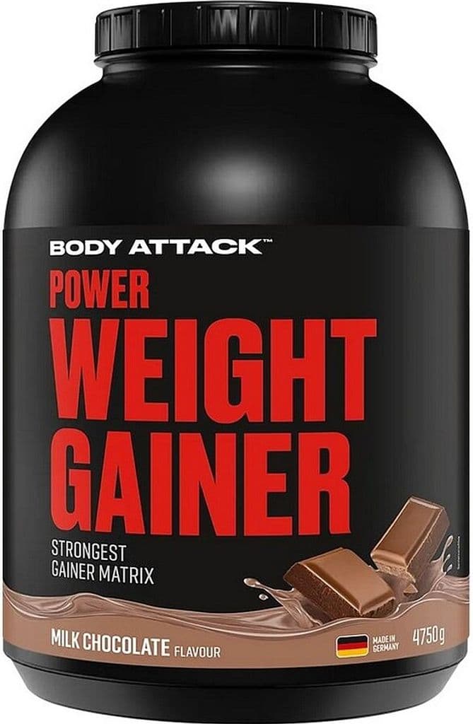 Body Attack - Power Weight Gainer - 4,75 kg, mjölkchoklad – Body Attack förpackning