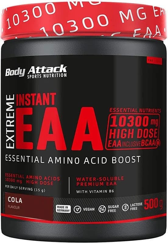 Body Attack - Extreme EAA - Snabblöslig, 500 g, cola – Body Attack