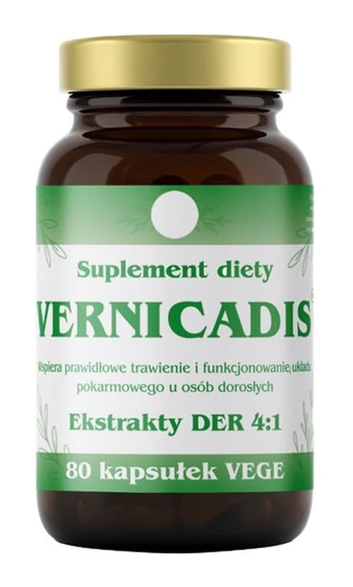 Vernicadis - Herbal Extracts DER 4:1 - 80 caps – Vernicadis förpackning