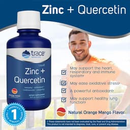 Trace Minerals Liquid Zinc + Quercetin - 16 Fl. oz.