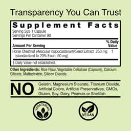 Nature's Answer - Hevoskastanja - 90 Vcaps