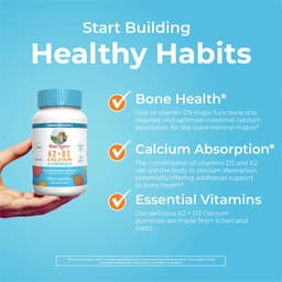 Maryruth'S K2 + D3 Calcium Gummies - Peach Mango Apricot - 60 Gummies
