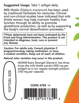 NOW Foods - Milk Thistle Extract 450mg - 120 Softgels