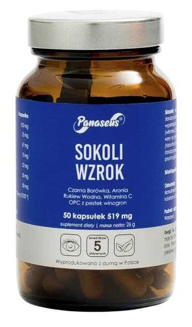 Panaseus - Falcon Eyesight - 50 Caps – Panaseus förpackning