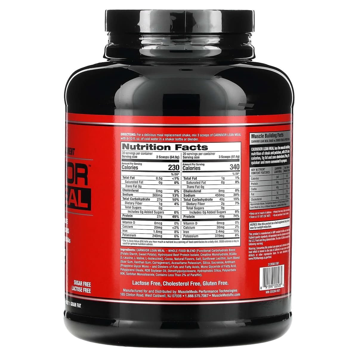 Musclemeds - Chocolate Fudge - 30 Servings - 1948g