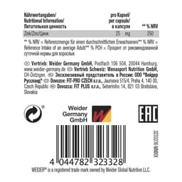 Weider - Strong Zinc - 120 Caps