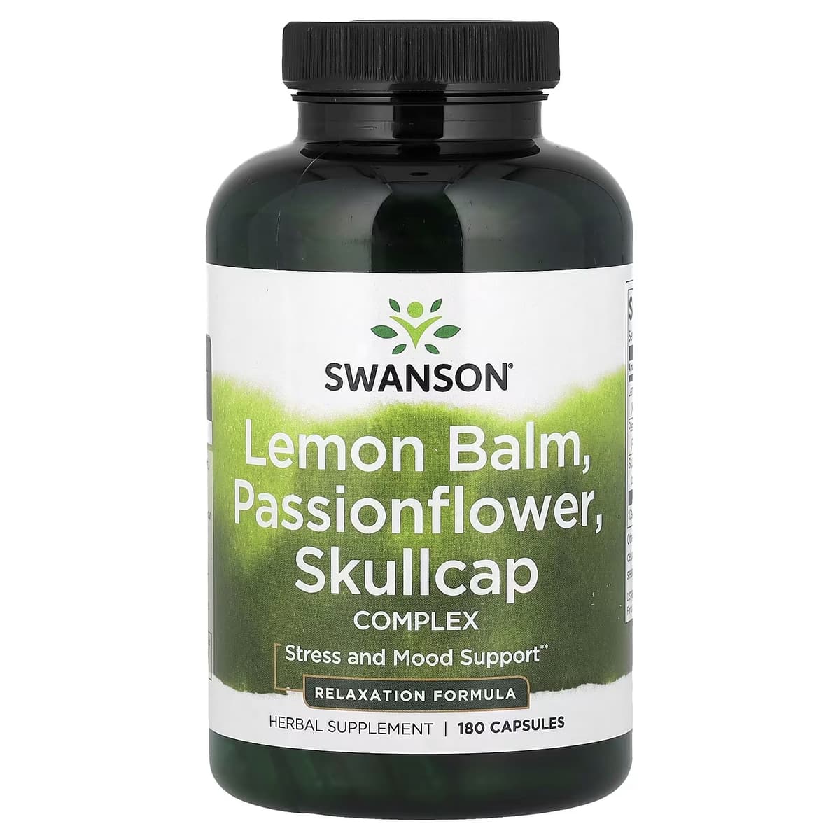 Swanson - Sitruunamelissa, Passionflower, Skullcap Kompleksi
