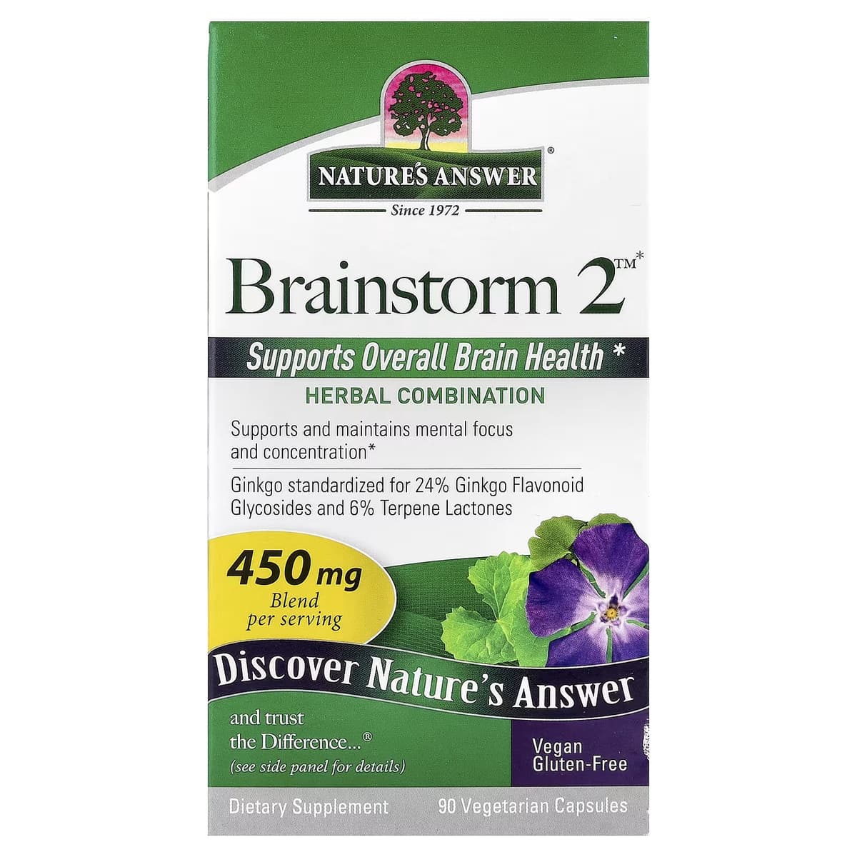 Nature's Answer - Brainstorm 2 - 90 Vcaps