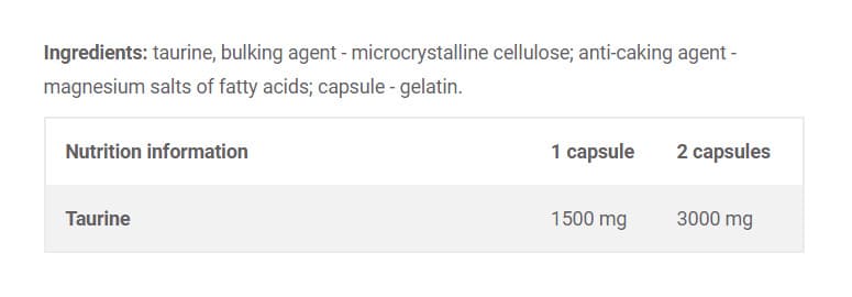 Olimp Labs - Taurine Mega Caps - 120 Capsules