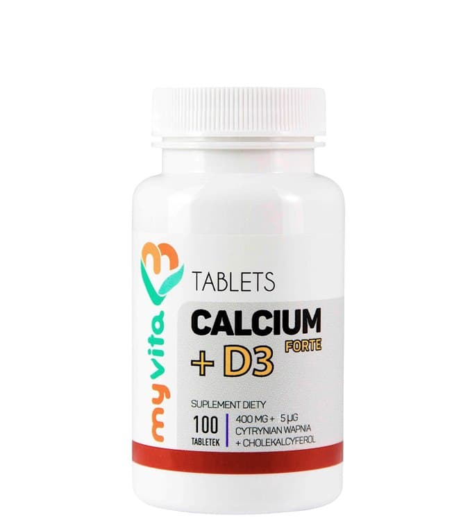 Myvita - Calcium + D3 Forte - 100 Tabs