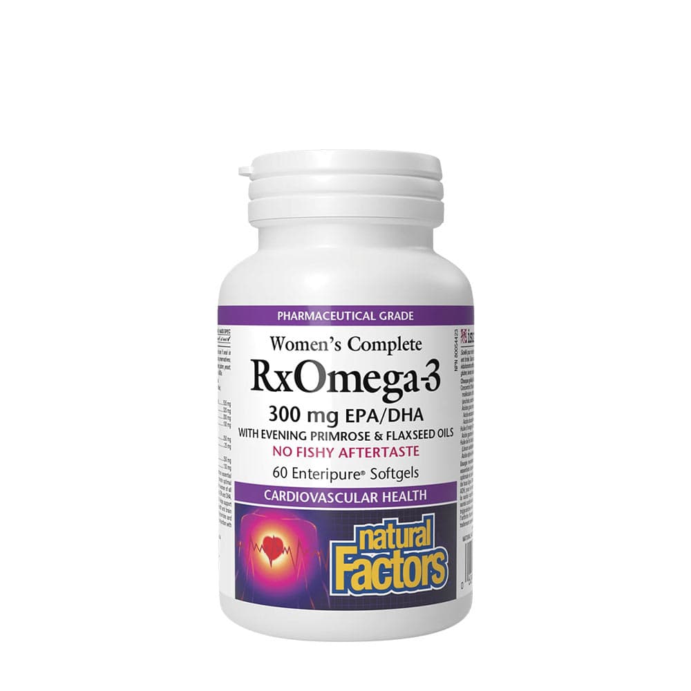 Natural Factors - Naiset Täydellinen RxOmega-3 – Natural Factors pakkaus