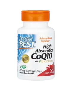 Doctor's Best - High Absorption CoQ10 with Bioperine 200mg - 60 Capsules