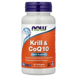 NOW Foods - Krill & CoQ10 - 60 Softgels
