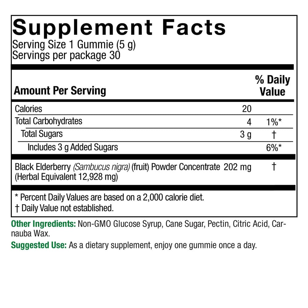 Nature's Answer - Sambucus Mega Gummies 7X Strength