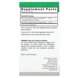 Nature's Answer - Milk Thistle - 120 Capsules