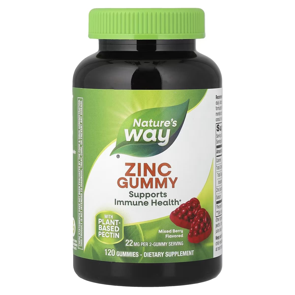 Nature'S Way - Zinc Gummies (Mixed Berry - 120 Gummies