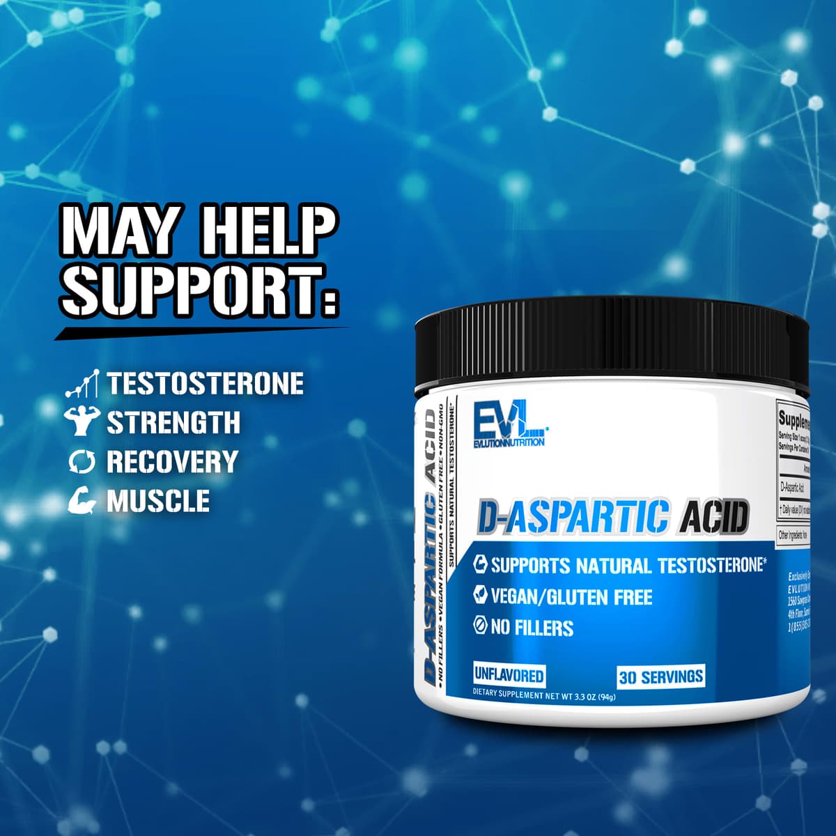EVLution Nutrition - D-Aspartihappo - 94g