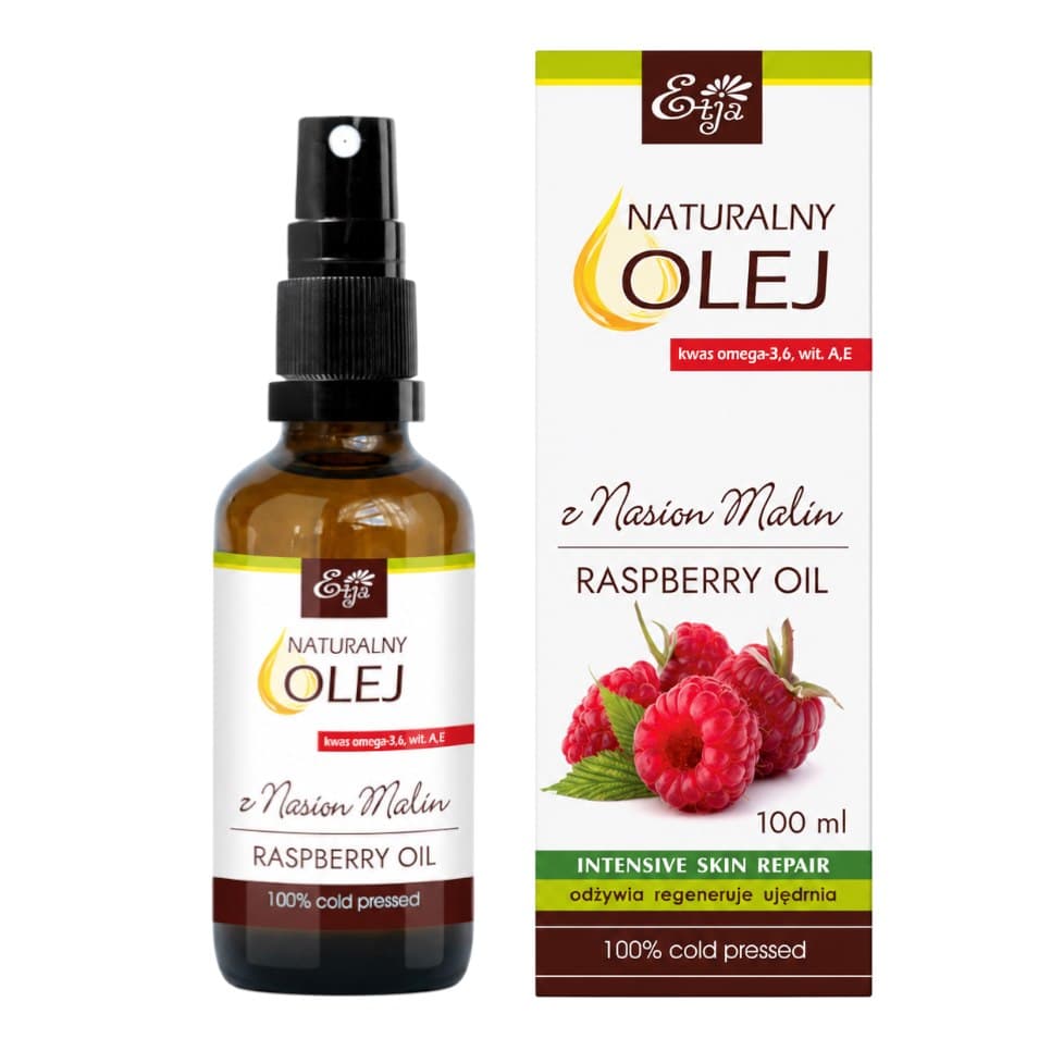 Etja - Raspberry Oil - 100ml – Etja förpackning