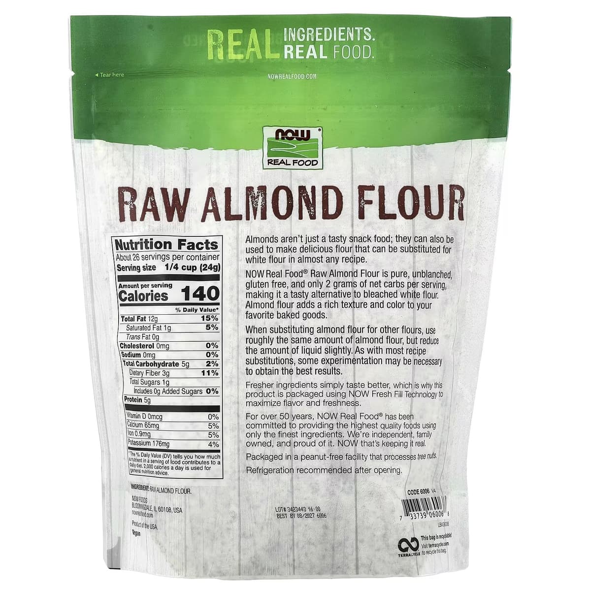 NOW Foods - Almond Flour - 624g