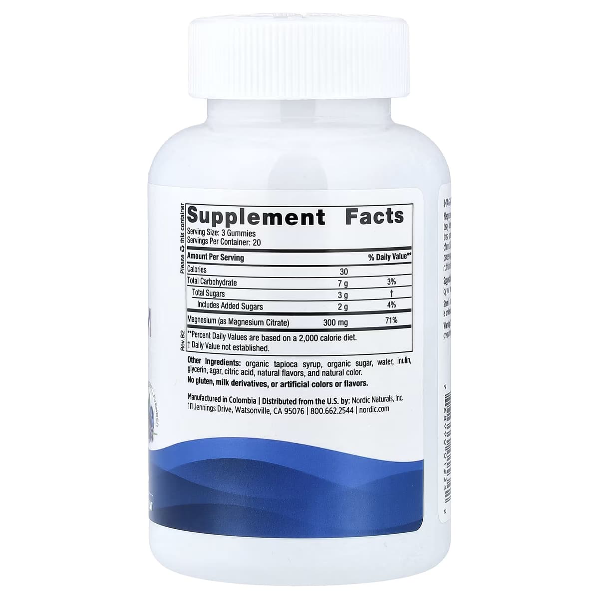 Nordic Naturals - Magnesium Gummies - 60 Gummies